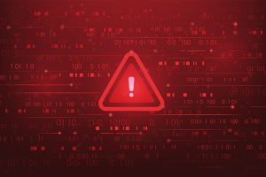 Cyber attack warning image